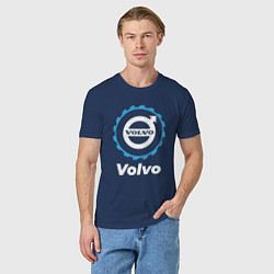 Футболка хлопковая мужская Volvo в стиле Top Gear, цвет: тёмно-синий — фото 2