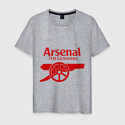 Футболка хлопковая мужская Arsenal: The gunners, цвет: меланж