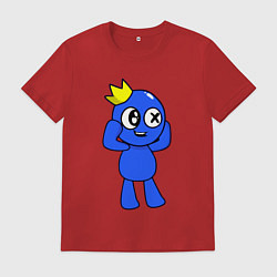 Футболка хлопковая мужская Rainbow Friends, цвет: красный
