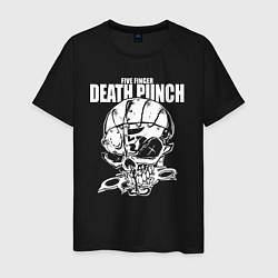 Футболка хлопковая мужская FFDP skull, цвет: черный