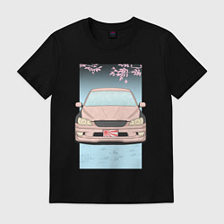 Футболка хлопковая мужская Toyota Altezza stance alternative, цвет: черный