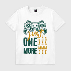 Футболка хлопковая мужская Геймпад скетч, цвет: белый
