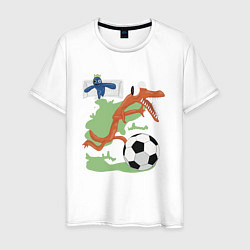 Футболка хлопковая мужская Орандж, цвет: белый