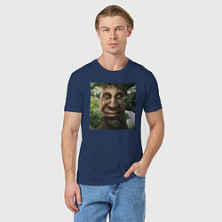 Футболка хлопковая мужская Wise Mystical Tree, цвет: тёмно-синий — фото 2