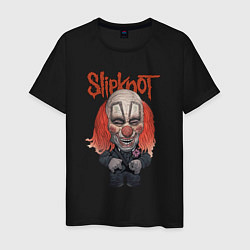 Футболка хлопковая мужская Slipknot art, цвет: черный