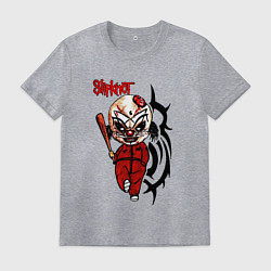 Футболка хлопковая мужская Slipknot fan, цвет: меланж