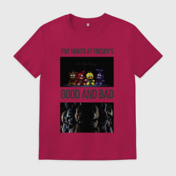 Футболка хлопковая мужская Freddy good and bad, цвет: маджента