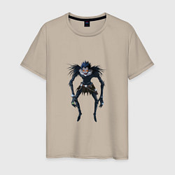 Футболка хлопковая мужская Death note ryuk, цвет: миндальный