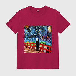 Футболка хлопковая мужская Безликий Гог, цвет: маджента