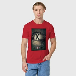 Футболка хлопковая мужская X - Files poster, цвет: красный — фото 2