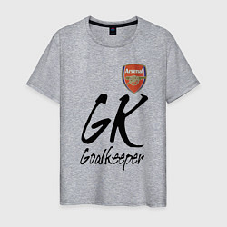 Футболка хлопковая мужская Arsenal - London - goalkeeper, цвет: меланж