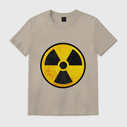 Футболка хлопковая мужская Atomic Nuclear, цвет: миндальный