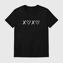 Футболка хлопковая мужская X love x love, цвет: черный