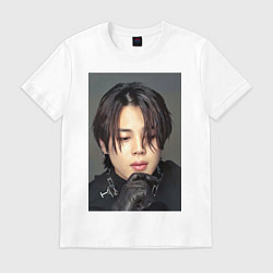 Футболка хлопковая мужская Handsome Jimin, цвет: белый
