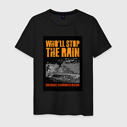 Футболка хлопковая мужская CCR - Wholl Stop The Rain, цвет: черный