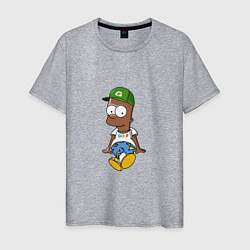 Футболка хлопковая мужская Black Bart, цвет: меланж