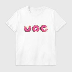 Футболка хлопковая мужская VAG donut, цвет: белый