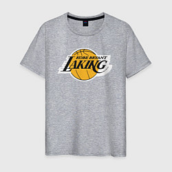 Футболка хлопковая мужская Kobe Bryant laking, цвет: меланж