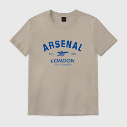 Футболка хлопковая мужская Arsenal london the gunners, цвет: миндальный