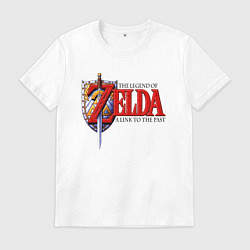 Футболка хлопковая мужская The Legend of Zelda game, цвет: белый