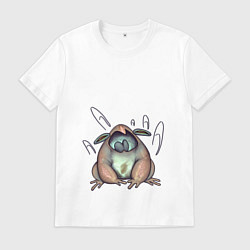 Футболка хлопковая мужская Роб - Pigeon, цвет: белый