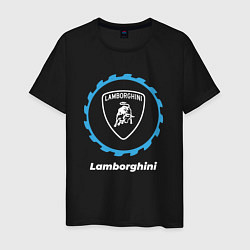 Футболка хлопковая мужская Lamborghini в стиле Top Gear, цвет: черный