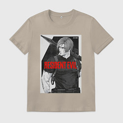 Футболка хлопковая мужская Леон с базукой - Resident, цвет: миндальный