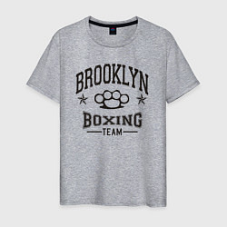 Футболка хлопковая мужская Brooklyn boxing, цвет: меланж
