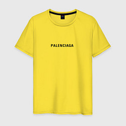 Футболка хлопковая мужская Palenciaga new era, цвет: желтый