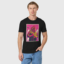 Футболка хлопковая мужская Dangerous Jacket, цвет: черный — фото 2
