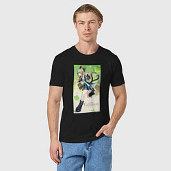 Футболка хлопковая мужская Кирара Геншин импакт, цвет: черный — фото 2