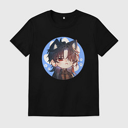 Футболка хлопковая мужская Blade Honkai star rail, цвет: черный