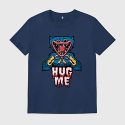 Футболка хлопковая мужская Обними Хагги Вагги, цвет: тёмно-синий