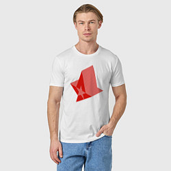 Футболка хлопковая мужская Астралис арт, цвет: белый — фото 2
