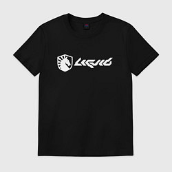 Футболка хлопковая мужская Team Liquid art, цвет: черный