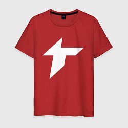 Футболка хлопковая мужская Thunder awaken logo, цвет: красный