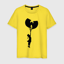 Футболка хлопковая мужская Wu Tang girl, цвет: желтый