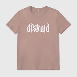 Футболка хлопковая мужская Логотип Distraid, цвет: пыльно-розовый