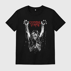 Футболка хлопковая мужская Cannibal Corpse арт, цвет: черный