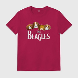 Футболка хлопковая мужская Бигли, цвет: маджента