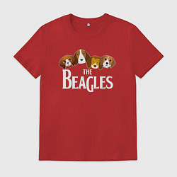 Футболка хлопковая мужская Бигли, цвет: красный