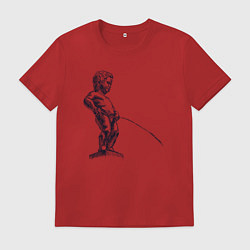 Мужская футболка Писающий мальчик