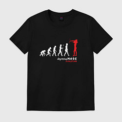 Футболка хлопковая мужская Depeche Mode - Evolution Modes, цвет: черный