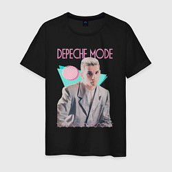 Футболка хлопковая мужская Depeche Mode 80s Dave, цвет: черный