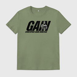 Футболка хлопковая мужская Chris Bumstead, цвет: авокадо