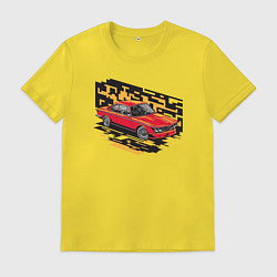 Футболка хлопковая мужская BMW 3 0 CS, цвет: желтый
