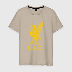 Футболка хлопковая мужская Liverpool sport fc, цвет: миндальный