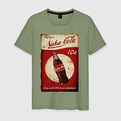 Футболка хлопковая мужская Nuka cola price, цвет: авокадо