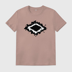 Футболка хлопковая мужская Bubbles, цвет: пыльно-розовый