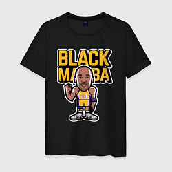 Футболка хлопковая мужская Kobe black mamba, цвет: черный